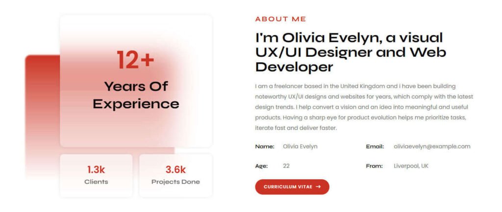 Free HTML Portfolio Template