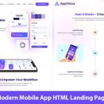 mobile app landing page