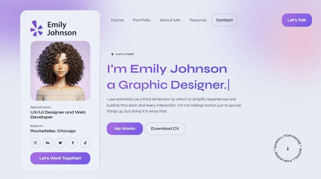 Free HTML Portfolio Template