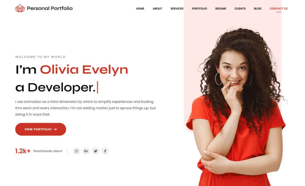Free HTML Portfolio Templates