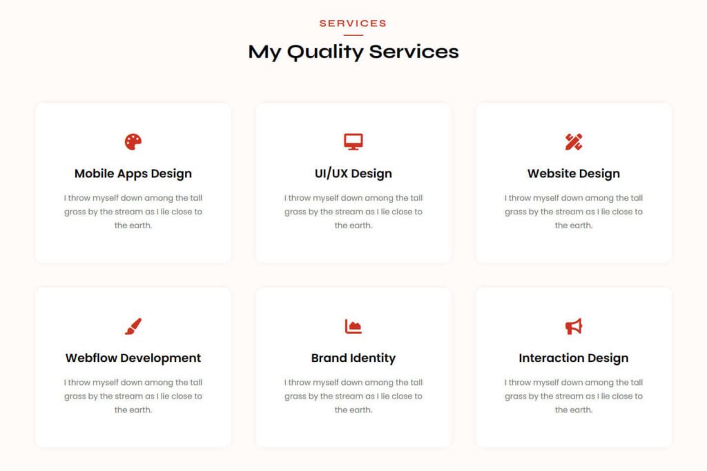 Free HTML Portfolio Template