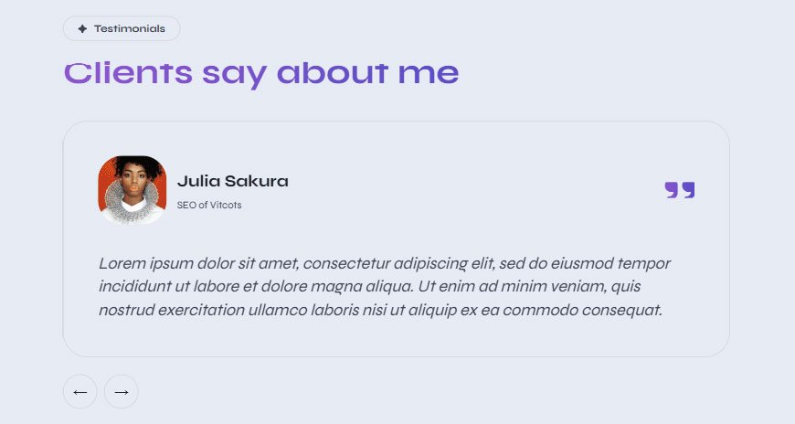 Free HTML Portfolio Template